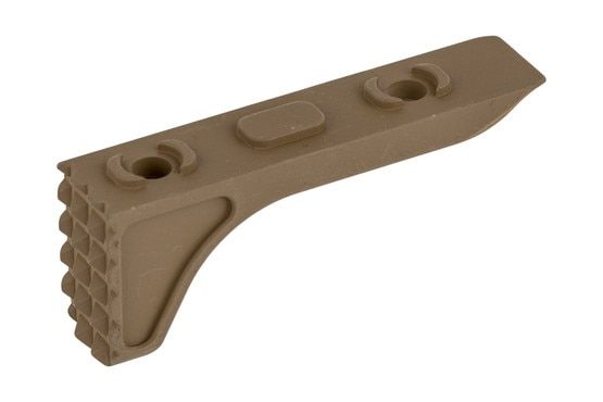 The Timber Creek Outdoors M-LOK Rugged Barrier Stop features a Flat Dark Earth Cerakote finish